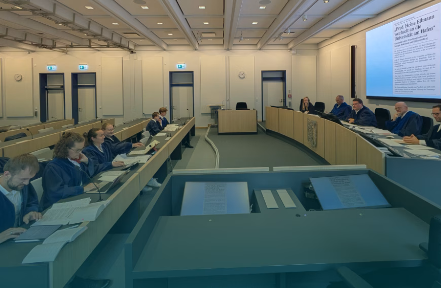 Studierende verhandeln Klimaschutzfall beim Moot Court in Schleswig